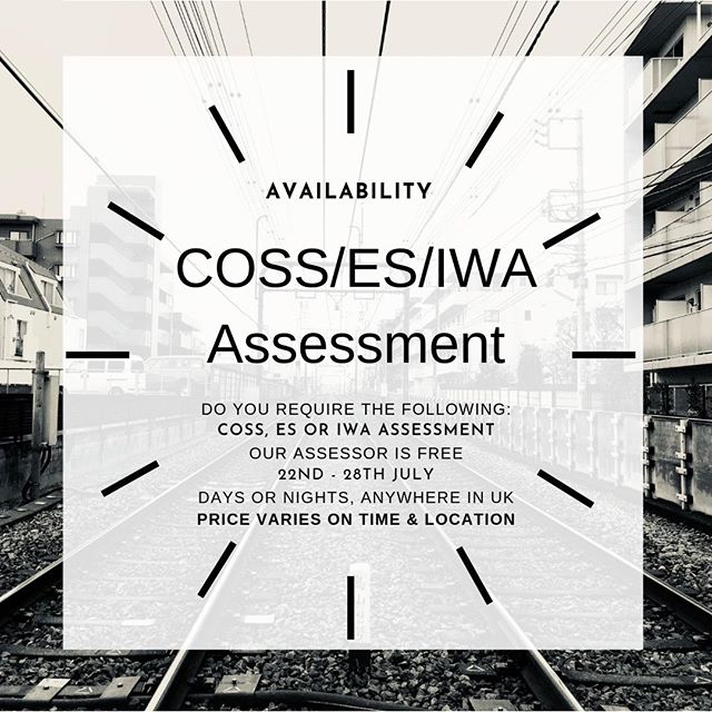 Do you require an onsite assessment?!⠀
Please contact the office on 01283792633 or email info@amtrain.co.uk. ⠀
Prices vary depending on times and location.