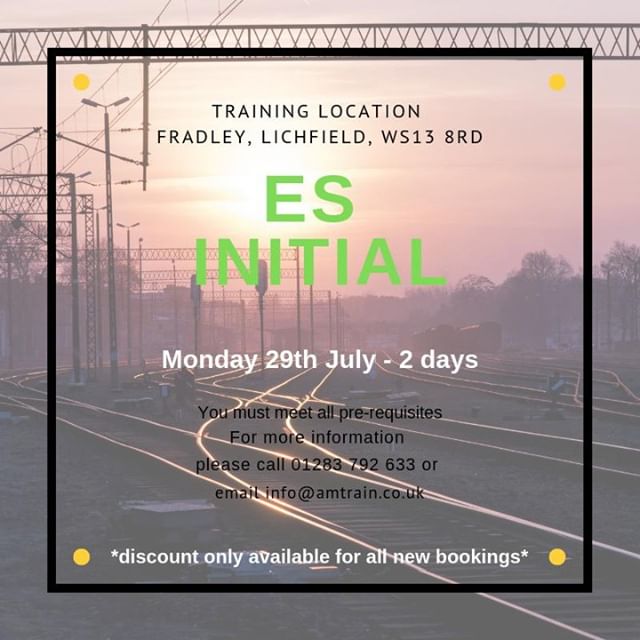 Limited spaces remaining!!⠀
Please call the office on 01283792633 or email info@amtrain.co.uk if you are interested or for more info