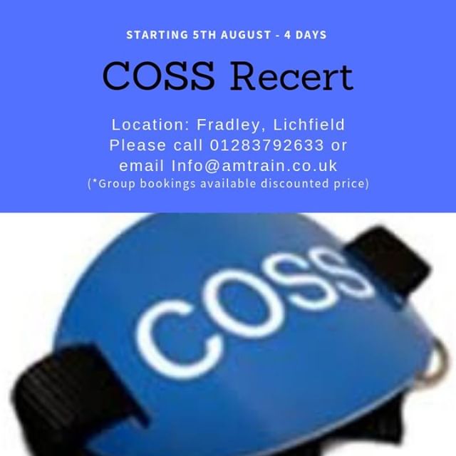 Coss Recert at Amtrain. Fradley, Lichfield⠀
Please call the office on 01283792633 or email info@amtrain.co.uk for more info